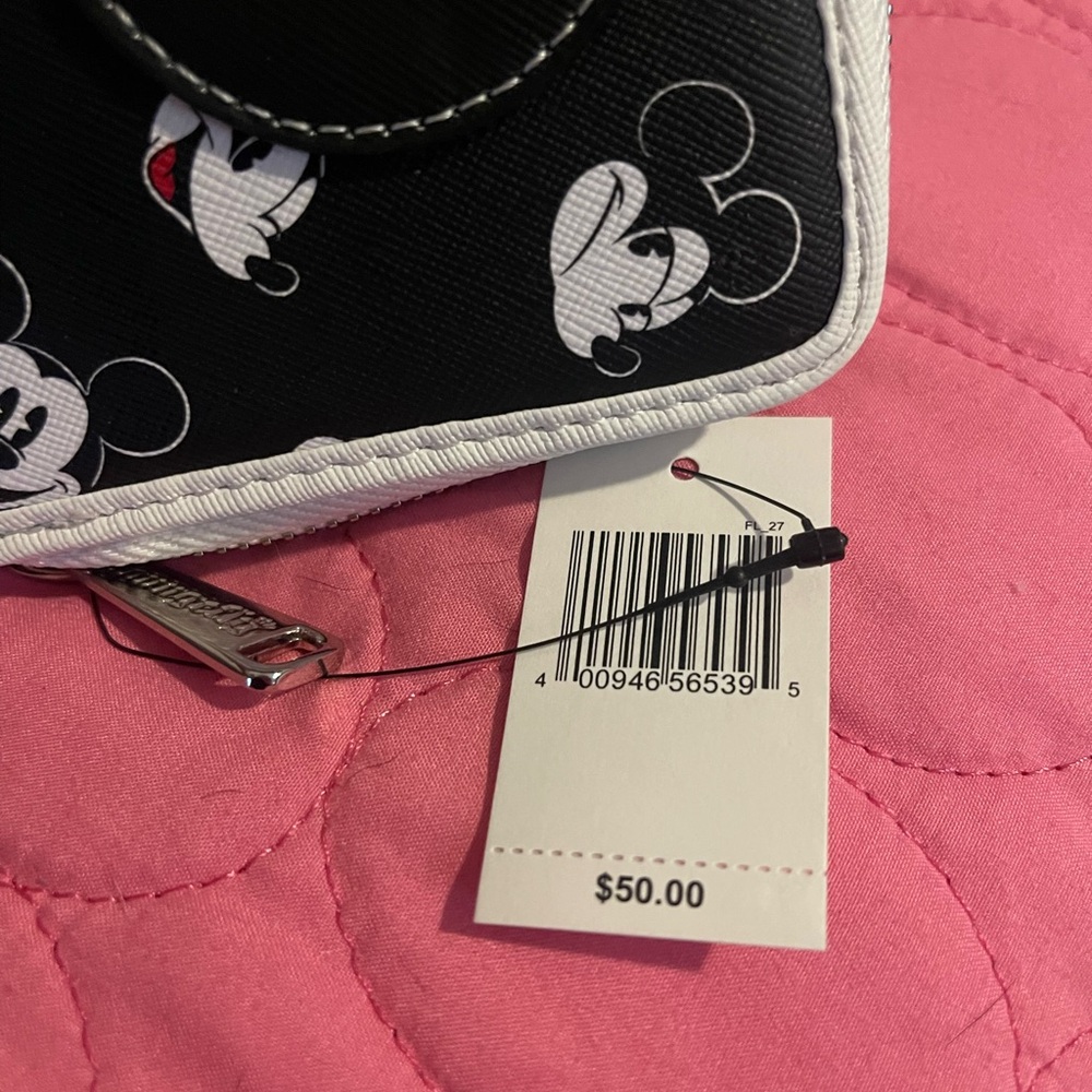 Loungefly Disney Parks Mickey Mouse Black and White Wallet - Picture 6 of 12